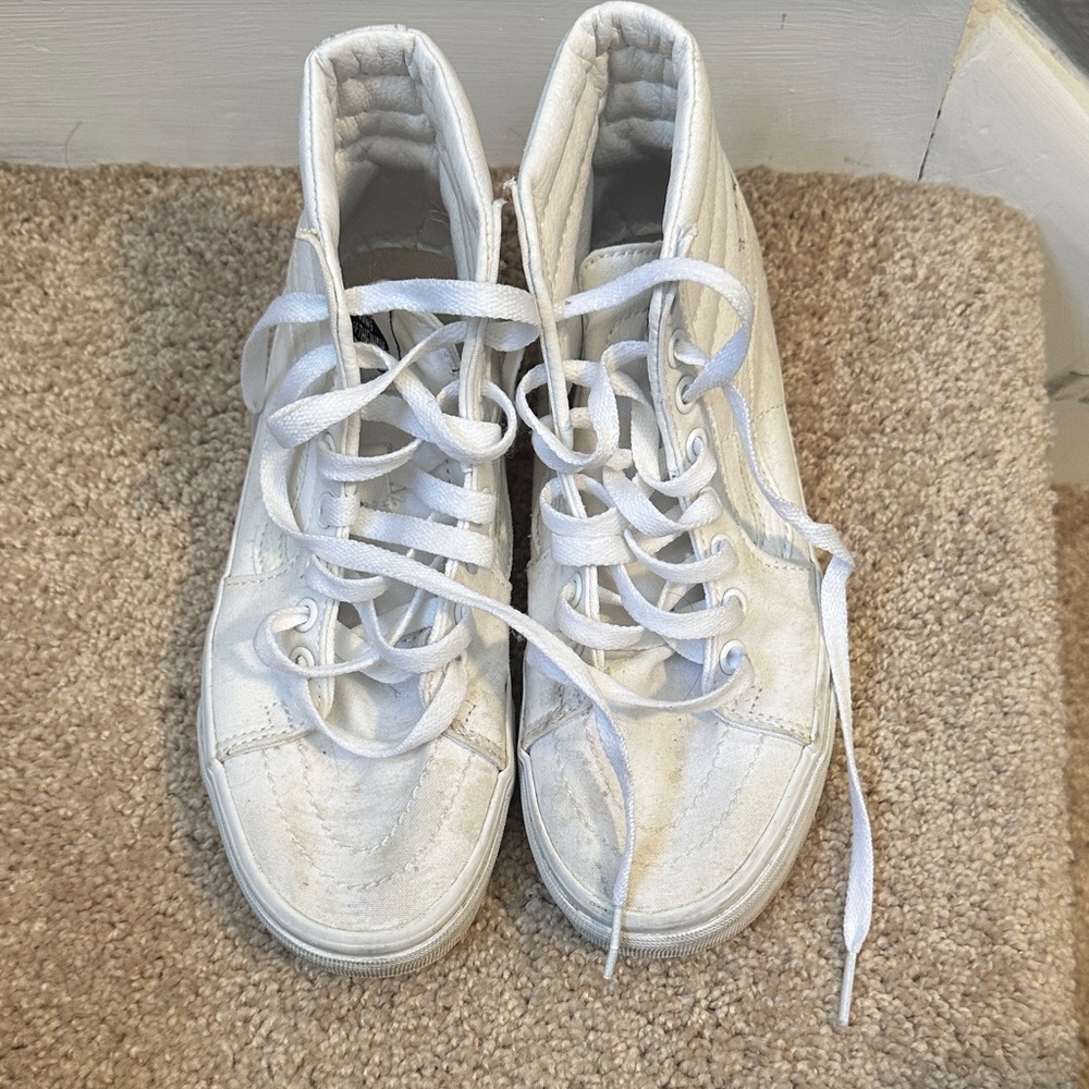 Vans White High-Top Sneakers